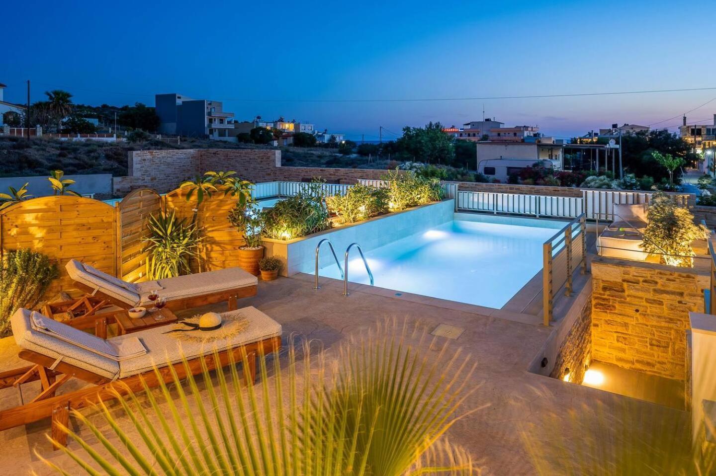 Ammokrinos Luxury Homes,150M From The Beach Kalamaki  Zewnętrze zdjęcie