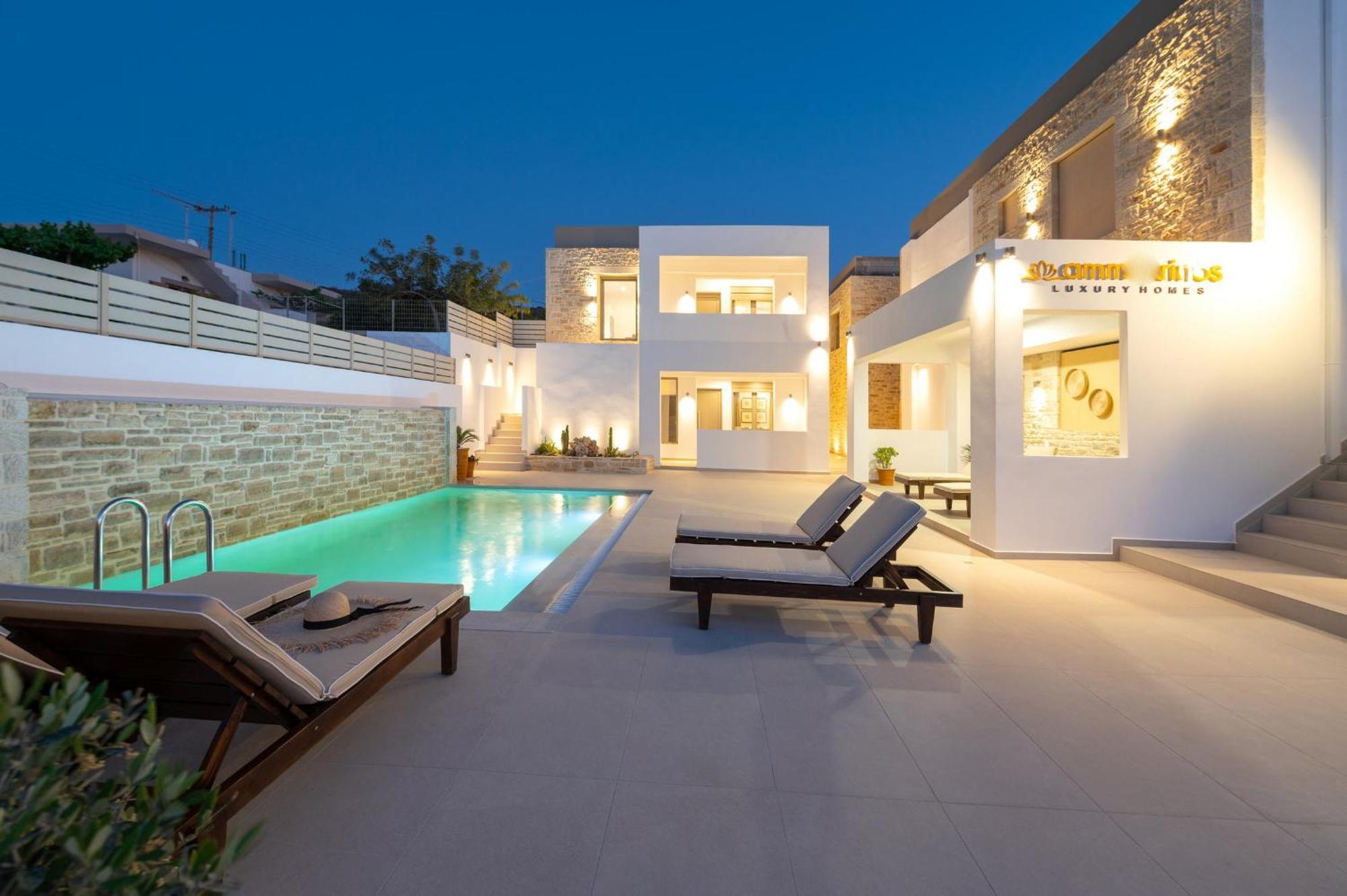Ammokrinos Luxury Homes,150M From The Beach Kalamaki  Zewnętrze zdjęcie