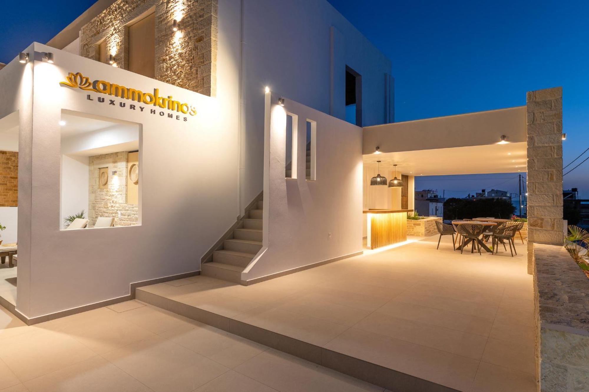 Ammokrinos Luxury Homes,150M From The Beach Kalamaki  Zewnętrze zdjęcie
