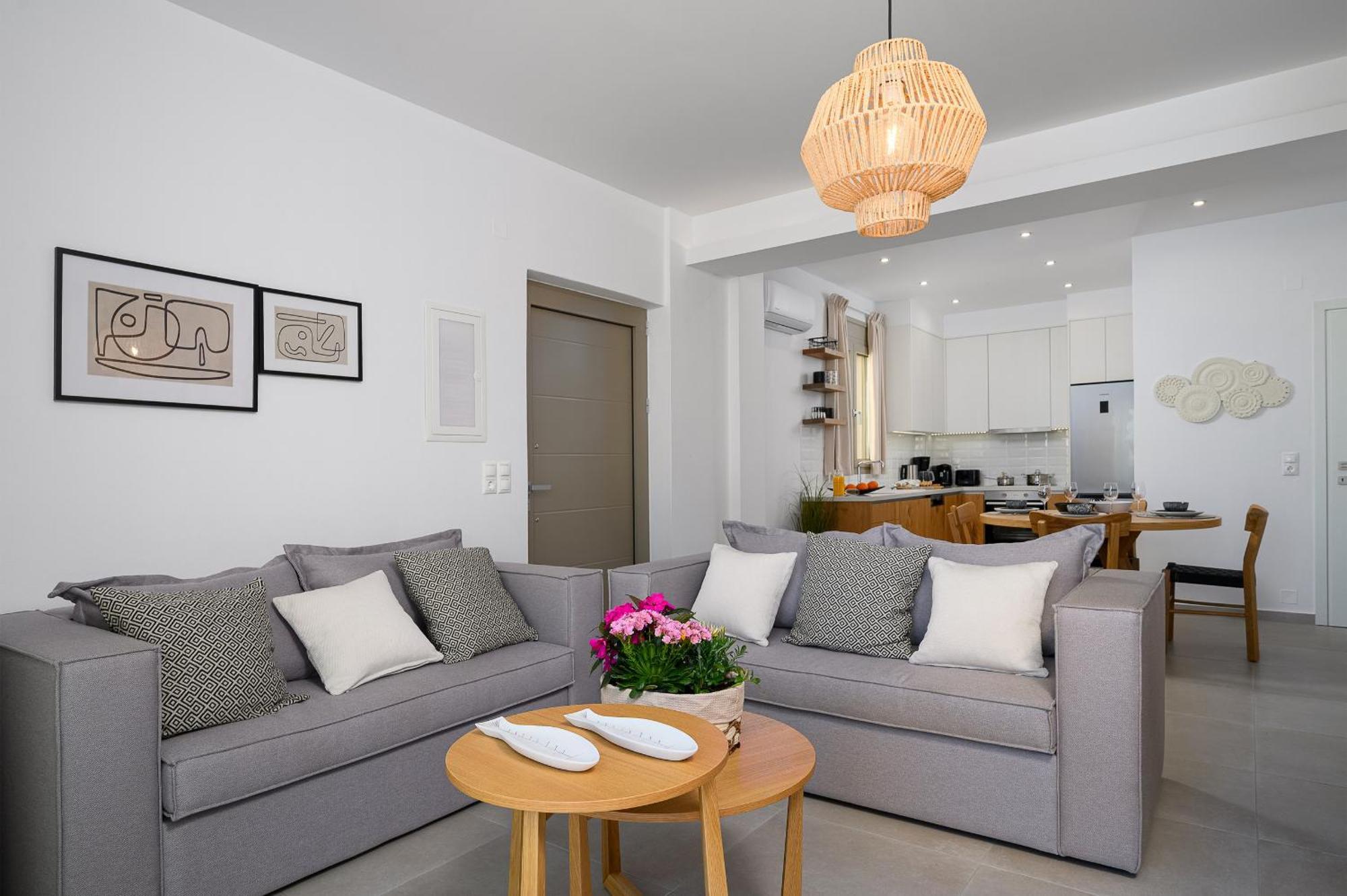 Ammokrinos Luxury Homes,150M From The Beach Kalamaki  Zewnętrze zdjęcie